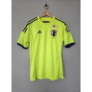 Official Adidas Japan National Team Soccer Jersey S Neon Yellow Climacool 2012